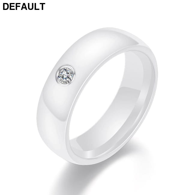 New Arrival Black White Colorful Ring Ceramic 6 / Sterling Silver Rings