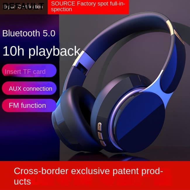 New cross-border popular wireless headset Bluetooth subwoofer stereo plug-in card sports computer Wireless Headphones