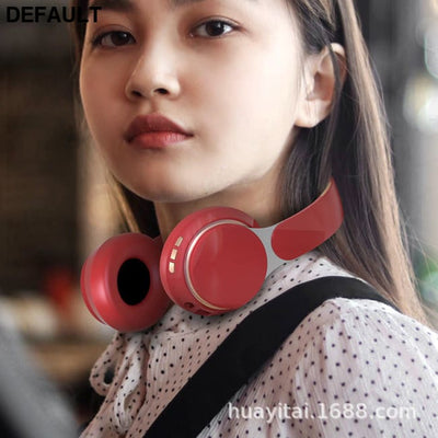 New cross-border popular wireless headset Bluetooth subwoofer stereo plug-in card sports computer Wireless Headphones