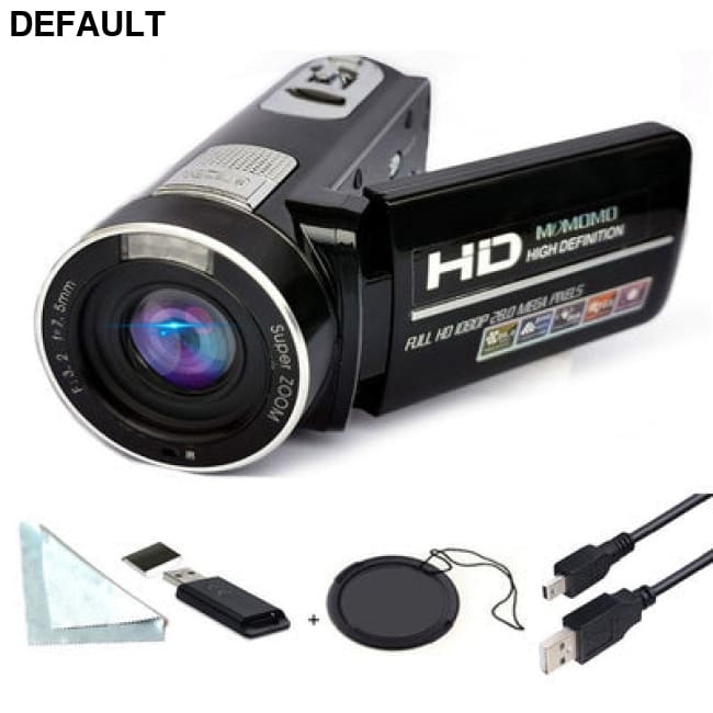 New Digital Camera With 3.0 Inch Rotating Screen HD 1080P V Black DVR / USB Camcorders Best Selling Products Compact