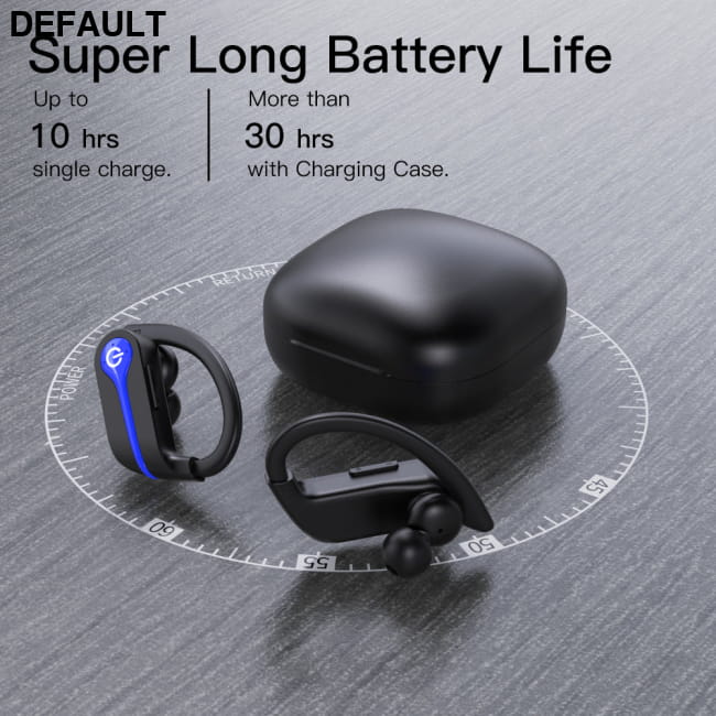 New Long Life Noise Cancelling Wireless Bluetooth Headset Q62-3 Blue Mini Earphones Electronics