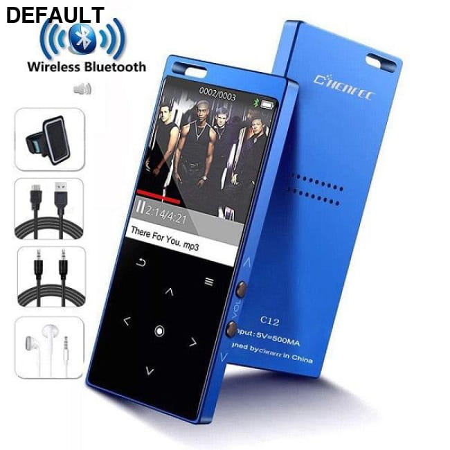 New MP3 Player with Speaker Metal Portable HIFI Music C12-Full-Set-BlUE / 8GB MP3/MP4/MP5 Players Electronics