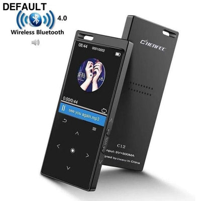 New MP3 Player with Speaker Metal Portable HIFI Music FM Radio E-Book Sport for Walkman Support TF Card Up to 128GB C12