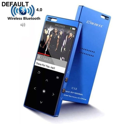 New MP3 Player with Speaker Metal Portable HIFI Music FM Radio E-Book Sport for Walkman Support TF Card Up to 128GB C12