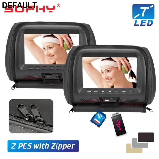 New One Pair 7 inches Car Headrest Monitor LED Screen Ceiling & Monitors Electronics