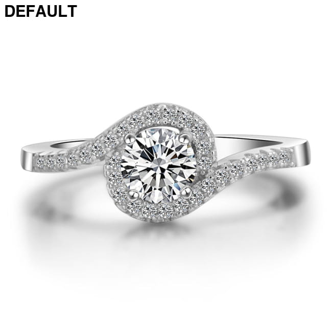 New platinum silver plating extravagant twining micro Wedding Rings Best Selling Products