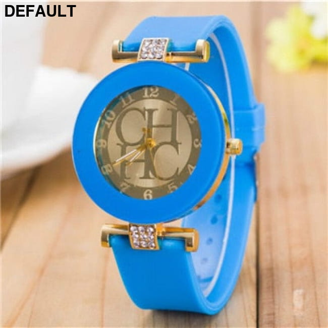 New simple leather Brand Geneva Casual Quartz Watch Women Blue Watches Best Selling Products