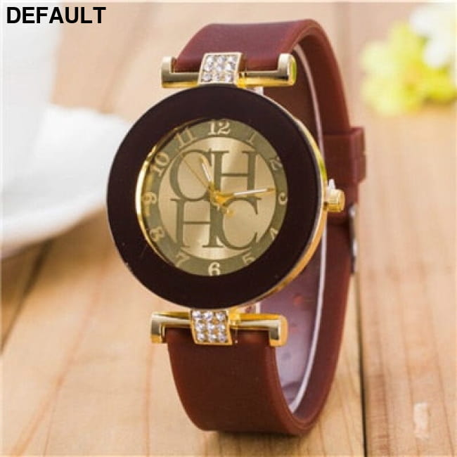 New simple leather Brand Geneva Casual Quartz Watch Women Coffee Watches Best Selling Products
