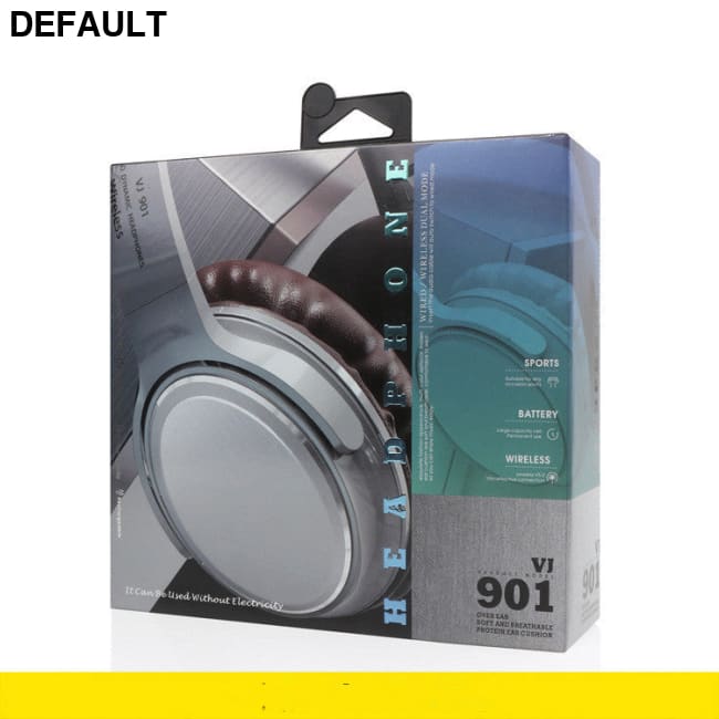 New VJ901 Bluetooth 5.0 Wireless Headphones HIFI Headset Sport White