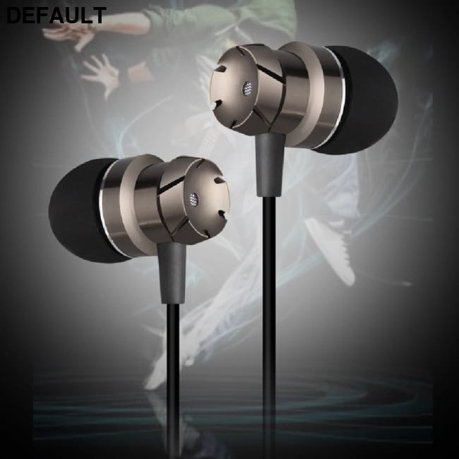 New Wired Earplug In-ear Metal Earphone Earbuds Headphones