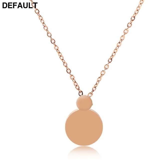 Niche Design Necklace Female Korean Version Round Roman Letters Diamond Clavicle Chain Titanium Steel Sterling Silver