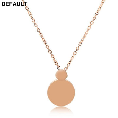 Niche Design Necklace Female Korean Version Round Roman Letters Diamond Clavicle Chain Titanium Steel Sterling Silver