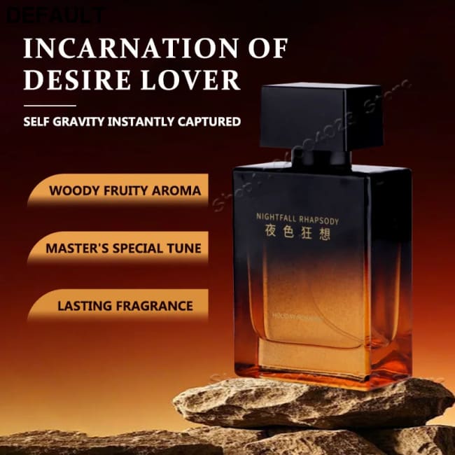 Nightfall Rhapsody Pheromone Men Eau De Parfum Woody Floral Scent Perfume Long-lasting Fragrance Masculine Charm