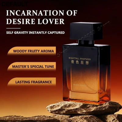 Nightfall Rhapsody Pheromone Men Eau De Parfum Woody Floral Scent Perfume Long-lasting Fragrance Masculine Charm
