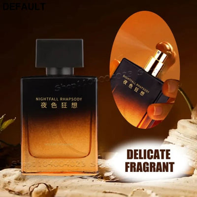 Nightfall Rhapsody Pheromone Men Eau De Parfum Woody Floral Scent Perfume Long-lasting Fragrance Masculine Charm