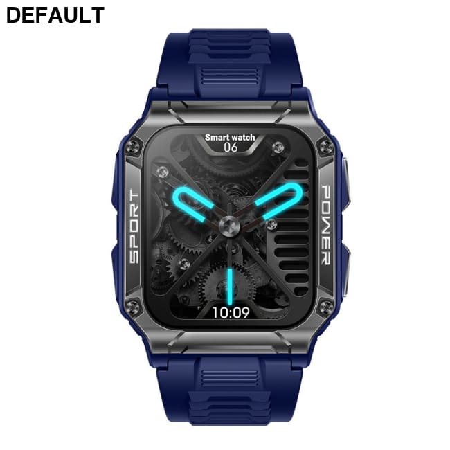 NX6 smart watch Bluetooth call 1.95 inch large screen compass heart rate blood oxygen IP68 waterproof Navy blue Smart