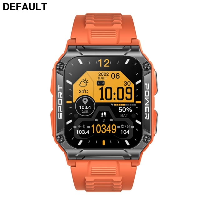 NX6 smart watch Bluetooth call 1.95 inch large screen compass heart rate blood oxygen IP68 waterproof Orange Smart