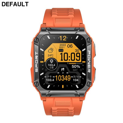 NX6 smart watch Bluetooth call 1.95 inch large screen compass heart rate blood oxygen IP68 waterproof Orange Smart