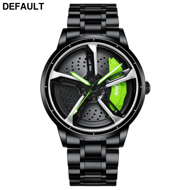 Original 3D Real Man Watches Waterproof Watch Car Rim Green / CN Men Sport