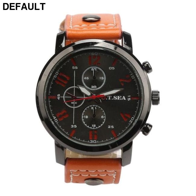OTSEA Men’s Fashion Watch orange Men Quartz Watches Best Selling Products