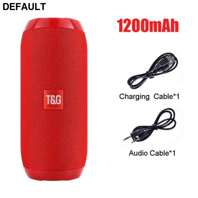 Outdoor Bluetooth-compatiple Speaker Portable Bass Stereo China / red 1200mAh Mini Bluetooth Speakers