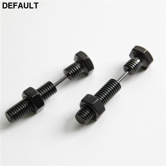 Personality Trend Punk Style Stainless Steel Screw Men’s Stud Earrings Men