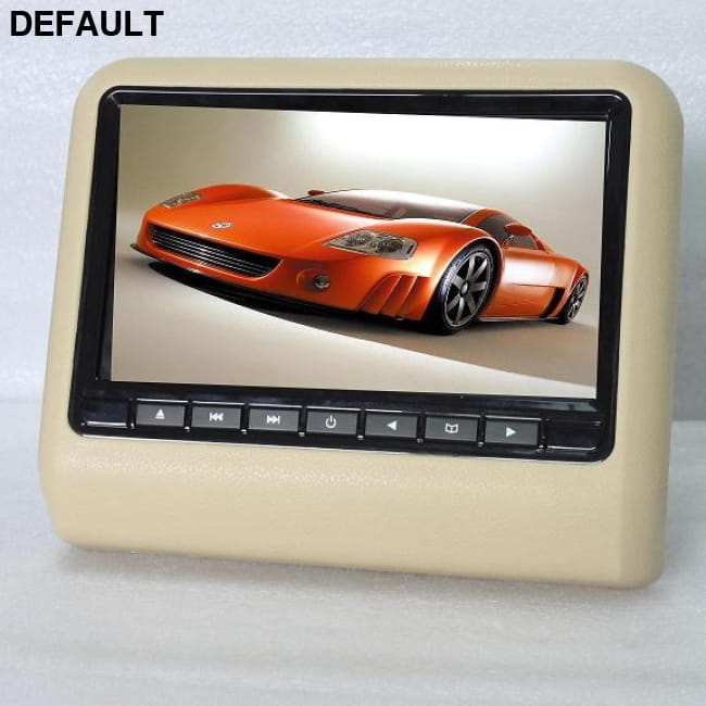 Plastic Black Leather Headrest DVD beige gray brown Car Ceiling & Monitors Motor Vehicle A/V Players In-Dash Systems