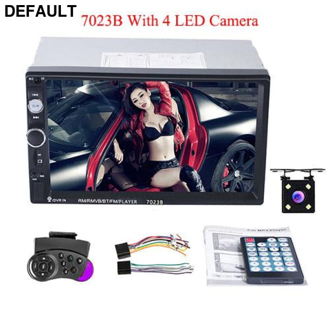 Podofo 2 din Car Radio 7’’ Autoradio Multimedia MP5 China / With 4 LED Camera Audio Receiver Electronics