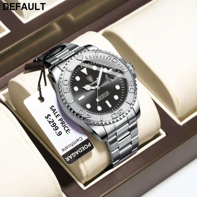 POEDAGAR Luxury Business Men Watch Waterproof Luminous Date Stainless Steel Men’s Watches Military High Quality Quartz