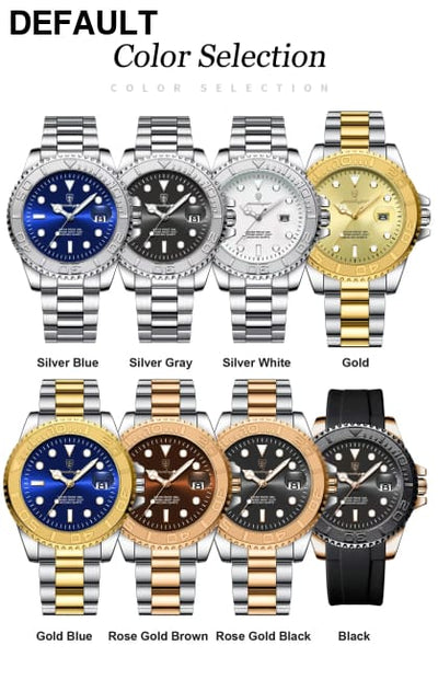 POEDAGAR Luxury Business Men Watch Waterproof Luminous Date Stainless Steel Men’s Watches Military High Quality Quartz