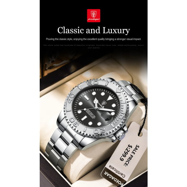 POEDAGAR Luxury Business Men Watch Waterproof Luminous Date Quartz Watches Best Selling Products