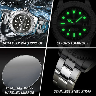 POEDAGAR Luxury Business Men Watch Waterproof Luminous Date Stainless Steel Men’s Watches Military High Quality Quartz