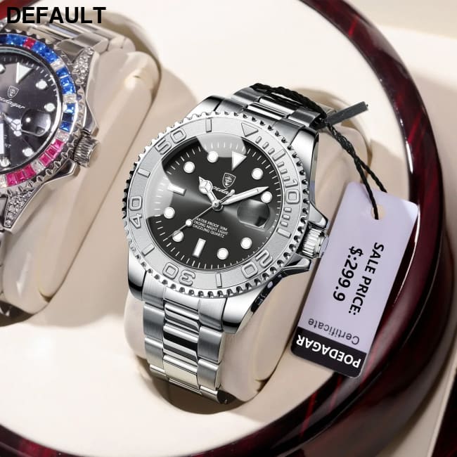 POEDAGAR Luxury Business Men Watch Waterproof Luminous Date Stainless Steel Men’s Watches Military High Quality Quartz