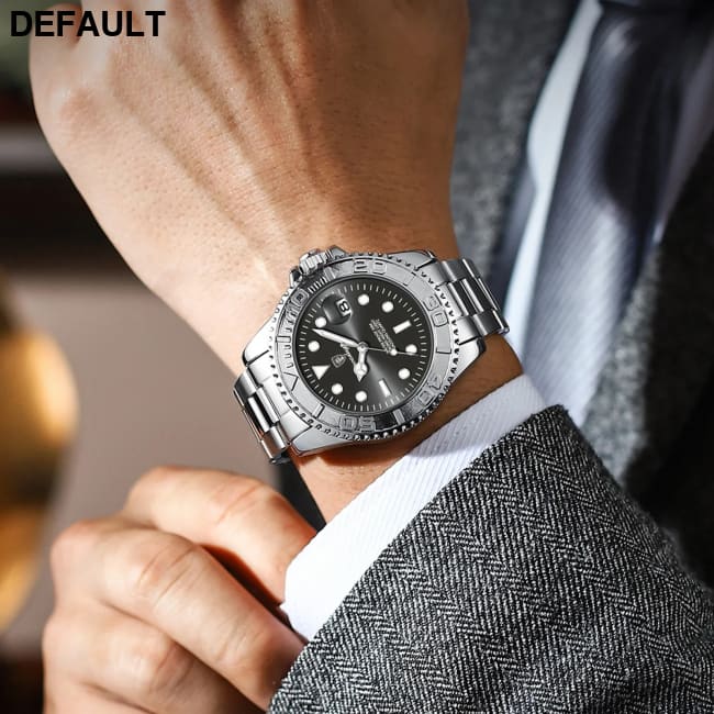 POEDAGAR Luxury Business Men Watch Waterproof Luminous Date Stainless Steel Men’s Watches Military High Quality Quartz