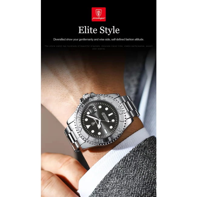 POEDAGAR Luxury Business Men Watch Waterproof Luminous Date Quartz Watches Best Selling Products