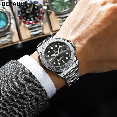 POEDAGAR Luxury Business Men Watch Waterproof Luminous Date Stainless Steel Men’s Watches Military High Quality Quartz