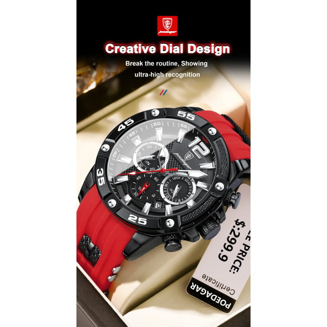 POEDAGAR Luxury Man Wristwatch Sport Chronograph Waterproof Men Quartz Watches Best Selling Products