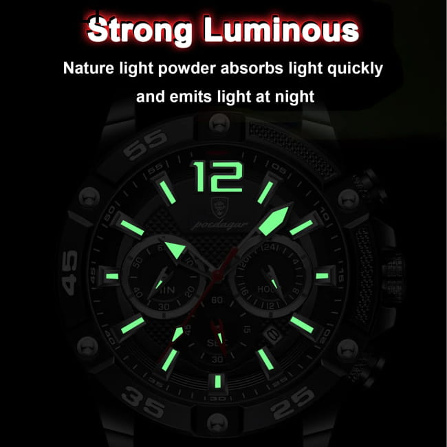 POEDAGAR Luxury Man Wristwatch Sport Chronograph Waterproof Men Quartz Watches Best Selling Products