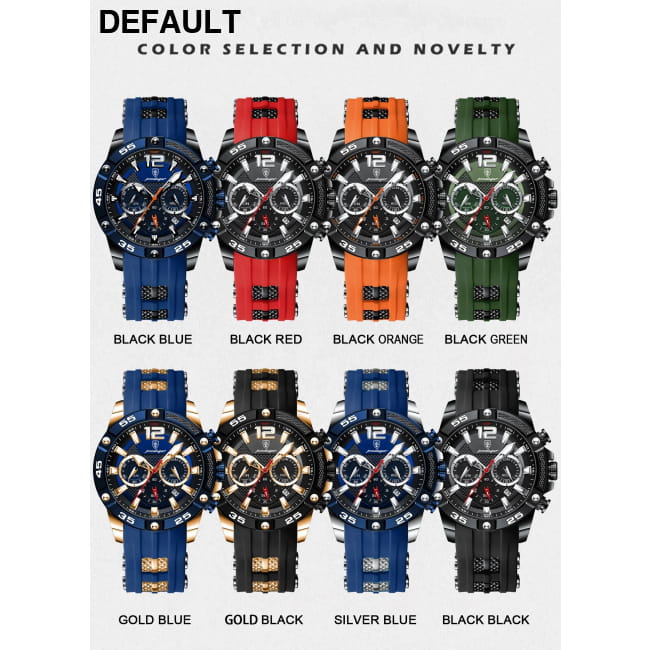 POEDAGAR Luxury Man Wristwatch Sport Chronograph Waterproof Men Quartz Watches Best Selling Products