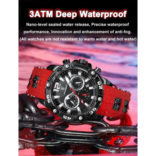 POEDAGAR Luxury Man Wristwatch Sport Chronograph Waterproof Men Quartz Watches Best Selling Products