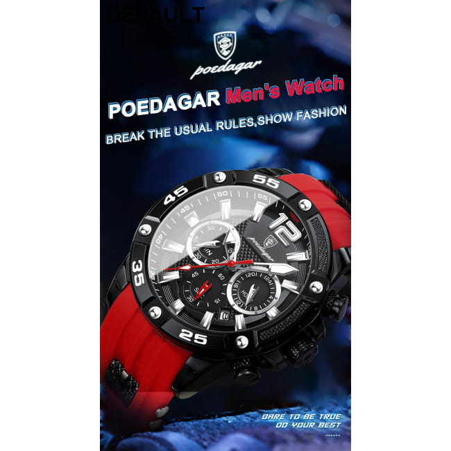 POEDAGAR Luxury Man Wristwatch Sport Chronograph Waterproof Men Quartz Watches Best Selling Products