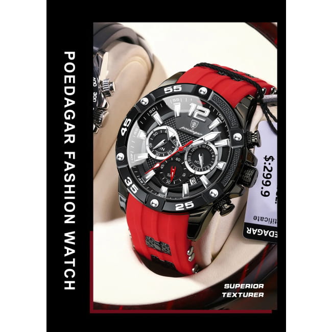 POEDAGAR Luxury Man Wristwatch Sport Chronograph Waterproof Men Quartz Watches Best Selling Products