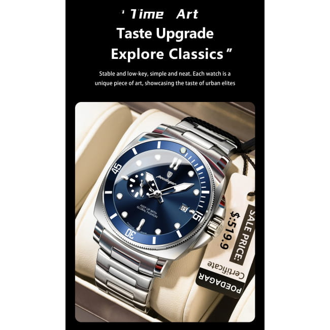 Poedagar Luxury Sports Man Wristwatch Luminous Waterproof Date Watch Men Quartz Watches Best Selling Products
