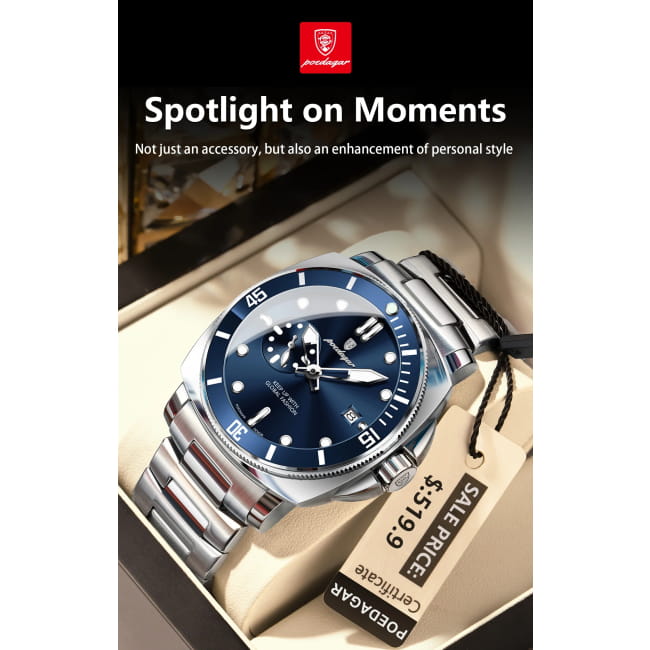 Poedagar Luxury Sports Man Wristwatch Luminous Waterproof Date Watch Men Quartz Watches Best Selling Products