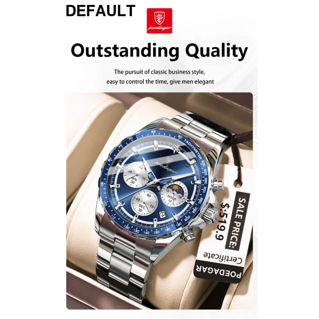 POEDAGAR Original Men Clock Sports Waterproof Luminous Sport Watches