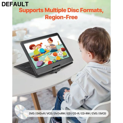 Portable 15.6 Inch HD Swivel Display Screen for DVD Player with 4.5-5 H Built-in Battery CD & VCD Conpatible inch dvd