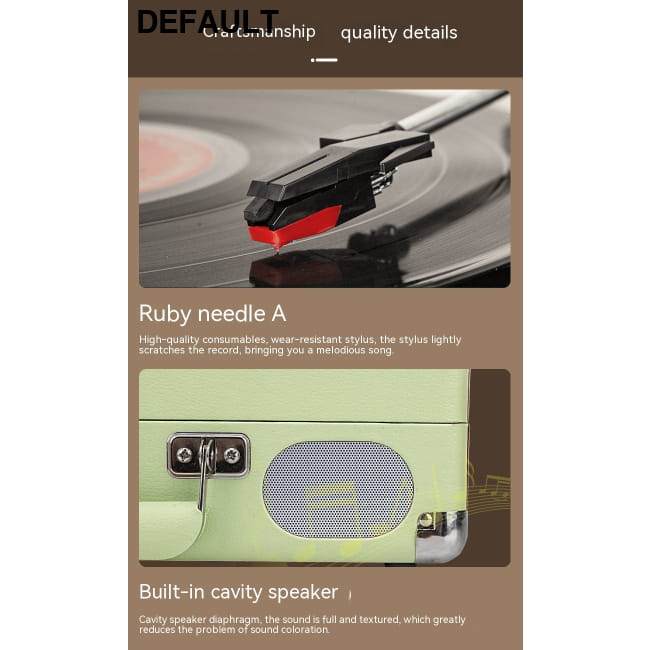 Portable Bluetooth Old-fashioned Phonograph Home Theater Systems Turntables & Record Players