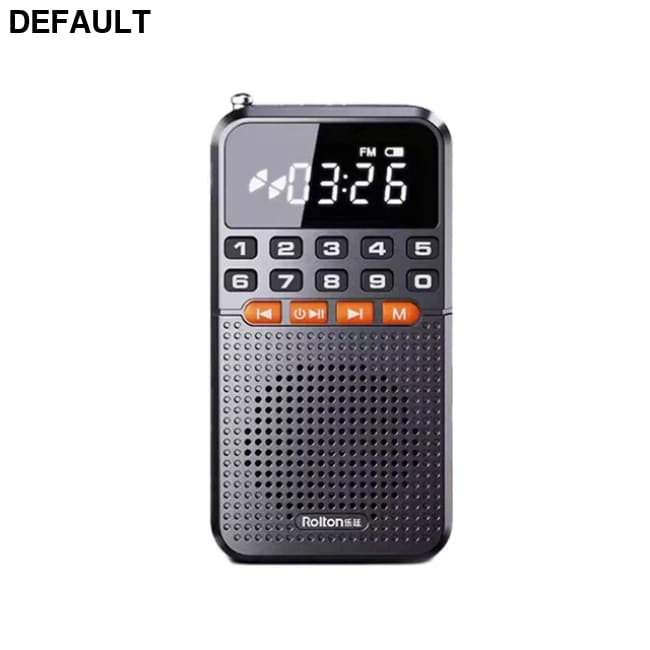 Portable FM Mini Radio Dual Antenna Pocket Receiver Bluetooth 5.0 Speaker TF Card Music Player with LED Flashlight