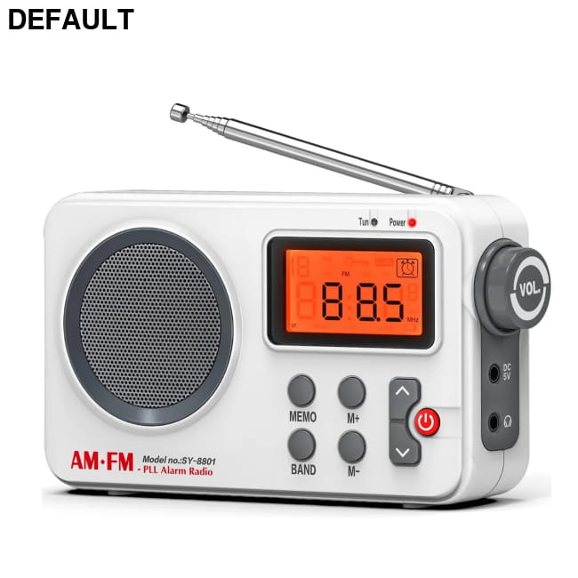 Portable Radio AM FM Audio Receiver Stable Signal WHITE / CHINA Radios AM/FM