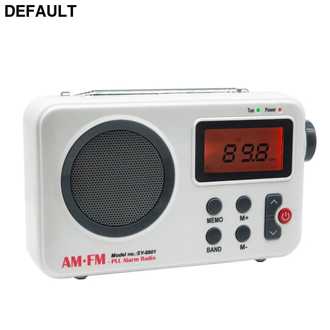 Portable Radio AM FM Audio Receiver Stable Signal WHITE / CHINA Radios AM/FM